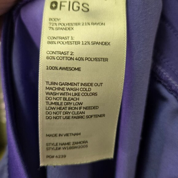 Figs Zamora Jogger in Limited Edition Blueberry Scrub Pants sz L - Picture 5 of 11